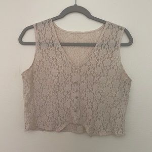 Vintage lace tank
